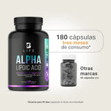 Alpha Lipoic Acid | Ácido Alfa Lipoico 180 caps | 500 mg