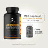 Ashwagandha Root Powder | Raíz de Ashwagandha 200 caps | 500 g