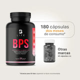 BPS | Mezcla de Remolacha, Vitamina B y Magnesio 180 Cápsulas | 500 mg