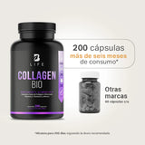 Collagen Bio | Colágeno Hidrolizado + Biotina 200 Caps | 500 mg