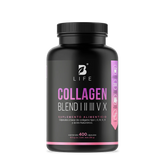 Collagen Blend I II III V X | Colágeno Hidrolizado Tipo I, II, III, V y X 400 Caps | 500 mg