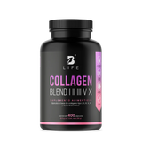 Collagen Blend I II III V X | Colágeno Hidrolizado Tipo I, II, III, V y X 400 Caps | 500 mg