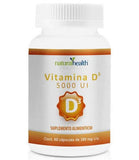 VITAMINA D3 5000 UI, FRASCO CON 60 CAPSULAS