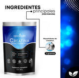 Creatina Monohidratada
Alta pureza | 120 servicios
