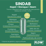 Sindab - Nopal + Wereque+ Neen / 90 cápsulas de 500 mg.