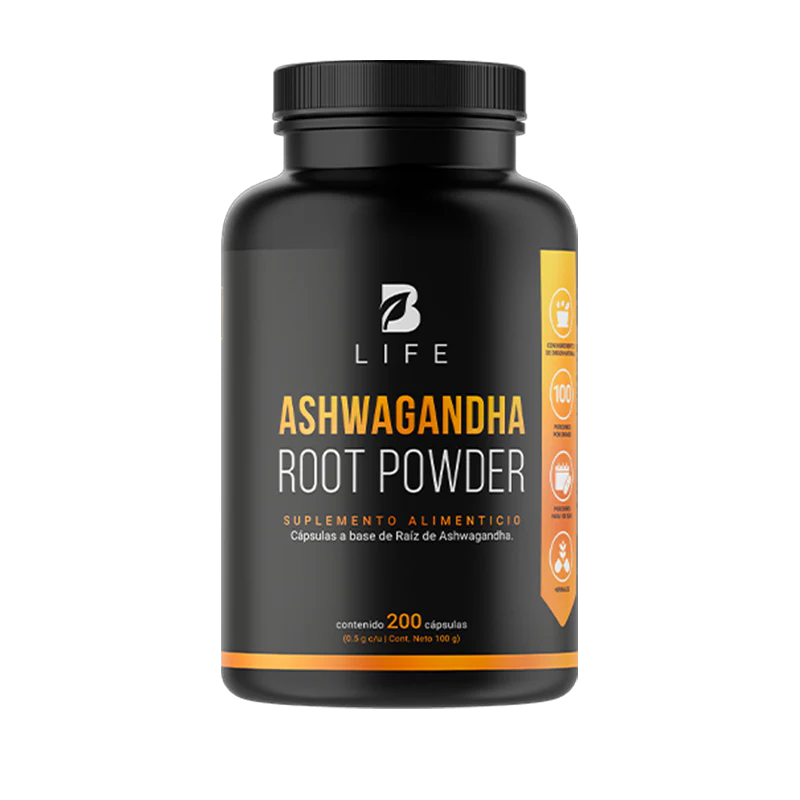 Ashwagandha Root Powder | Raíz de Ashwagandha 200 caps | 500 g