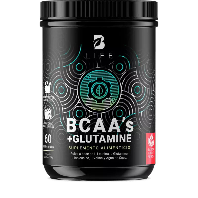 BCAA's + Glutamine | BCAA's y Glutamina 60 porciones