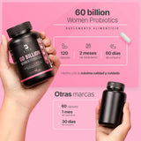 60 Billion Women Probiotics | 60 Billones de Probióticos para Ella 120 caps | 500 mg