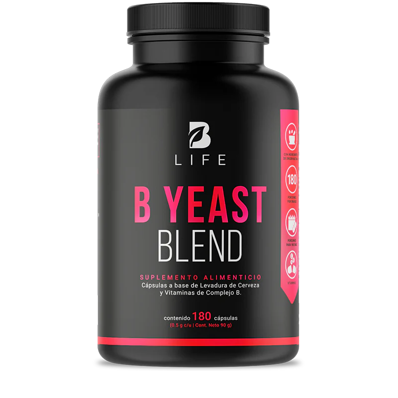 B Yeast Blend | Complejo B 180 Cápsulas | 500 mg