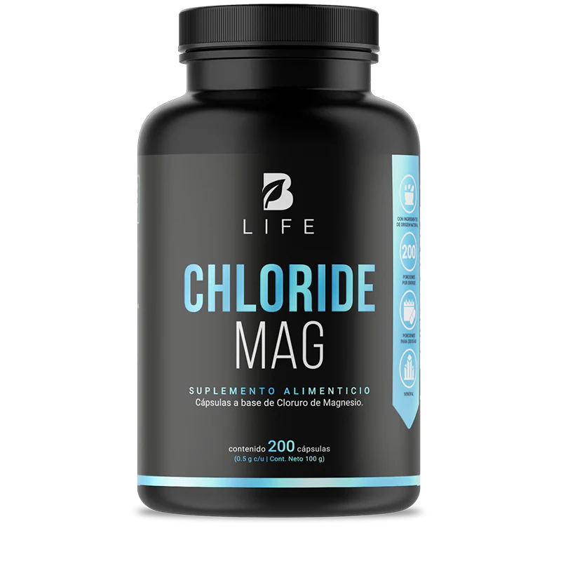 Chloride Mag | Cloruro de Magnesio 200 Cápsulas | 500 mg