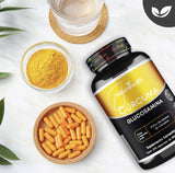 Cúrcuma + Glucosamina
| 270 cápsulas | Polvo de rizoma de Cúrcuma
Natural