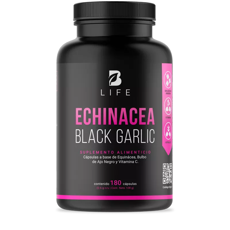 Echinacea Black Garlic | Equinácea y Ajo Negro 180 caps | 600 mg