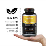 Cúrcuma + Glucosamina
| 270 cápsulas | Polvo de rizoma de Cúrcuma
Natural
