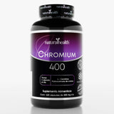 Chromium 400 | L-
Carnitina y Policotinato de Cromo 120 capsulas