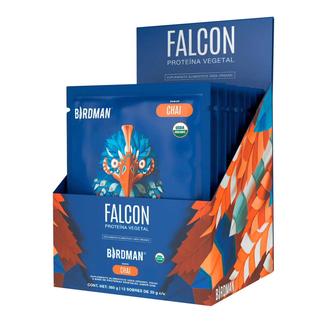 Falcon Protein Chai 12 Pack Sobres