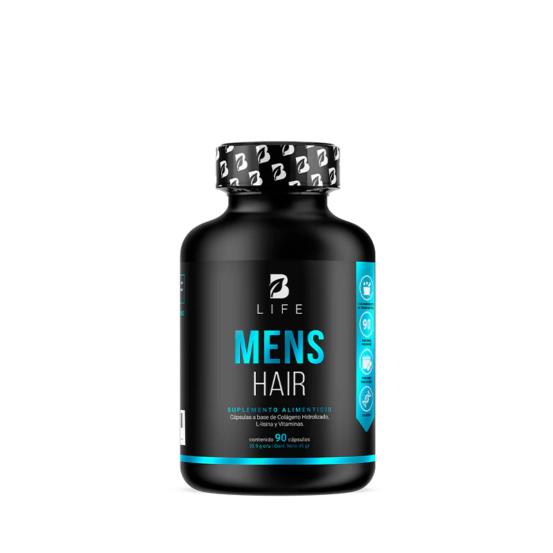 Mens HR | Multivitamínico para el cabello del Hombre 90 Cápsulas | 500 mg
