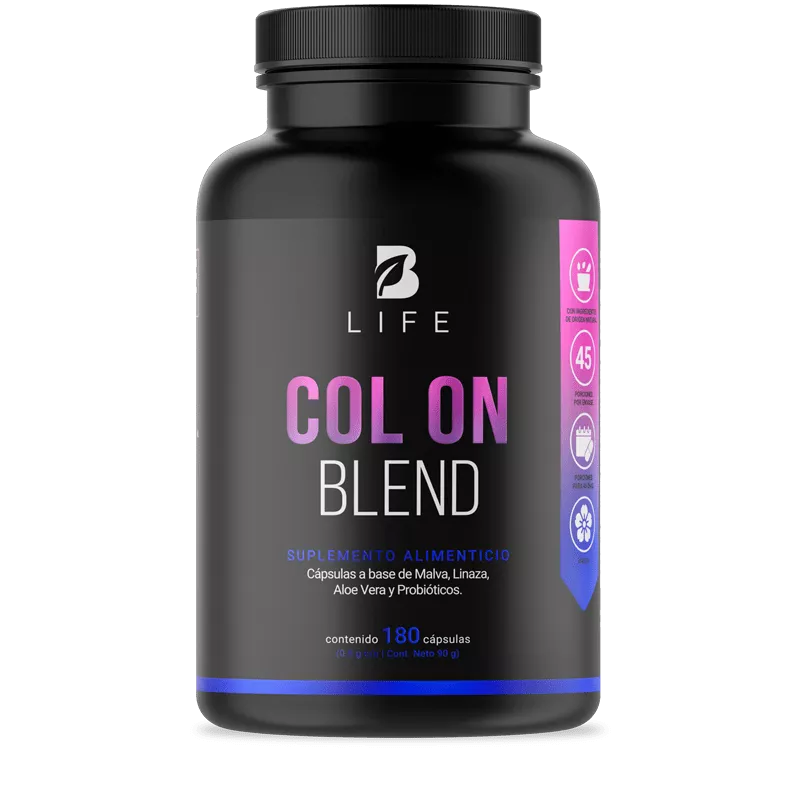 Col On Blend | Fórmula a base de Malva, Linaza, Aloe Vera y Probióticos 180 Cápsulas | 500 mg