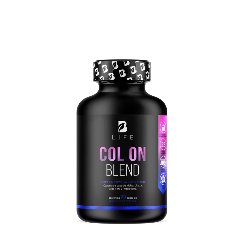 Col On Blend | Fórmula a base de Malva, Linaza, Aloe Vera y Probióticos 90 Cápsulas | 500 mg