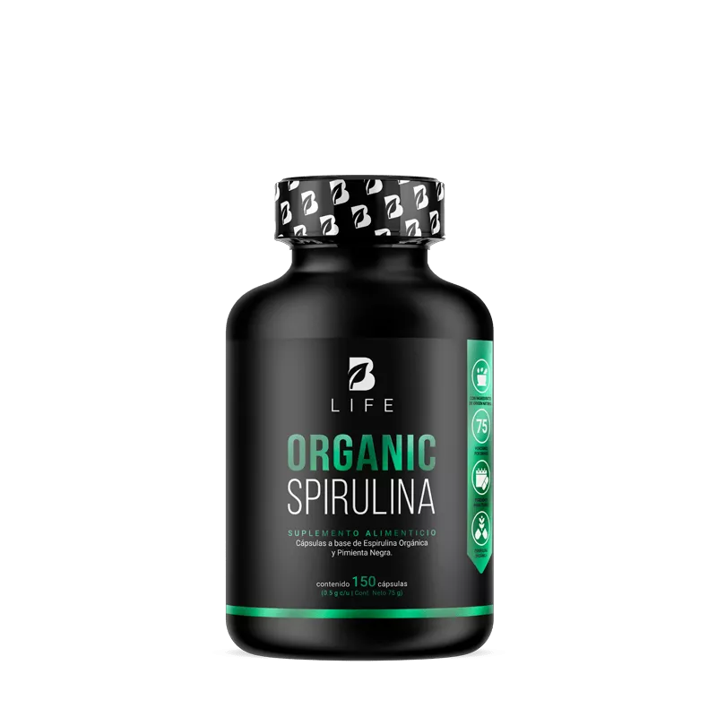 Organic Spirulina | Espirulina Orgánica 150 Cápsulas | 500 mg