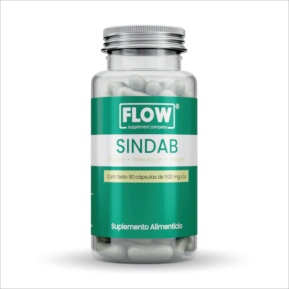 Sindab - Nopal + Wereque+ Neen / 90 cápsulas de 500 mg.