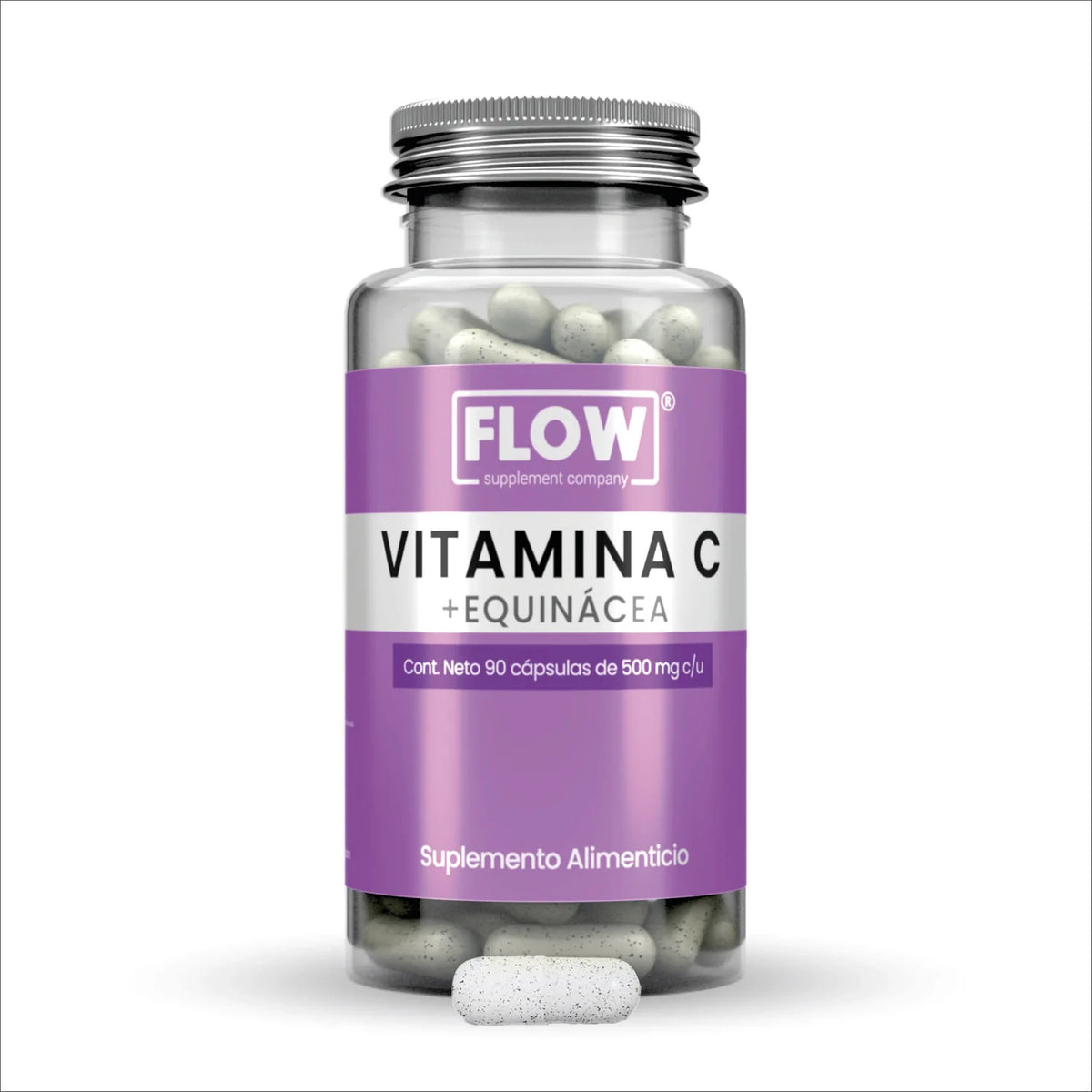 Vitamina C y Equinácea / 90 cápsulas de 500 mg.