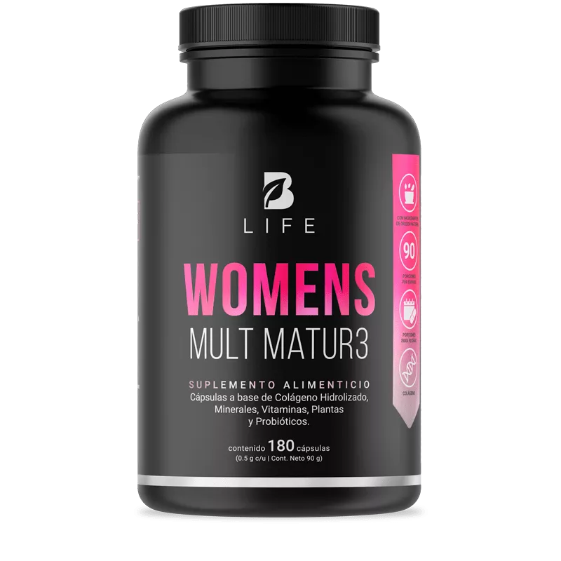 Womens Mult Matur3 | Multivitamínico para Mujeres +40 180 Cápsulas | 500 mg