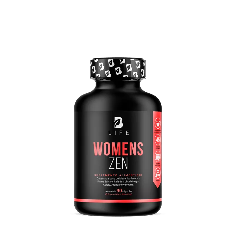 Womens Zen | Fórmula a base de Maca, Isoflavonas y Ñame Salvaje 90 Cápsulas | 500 mg