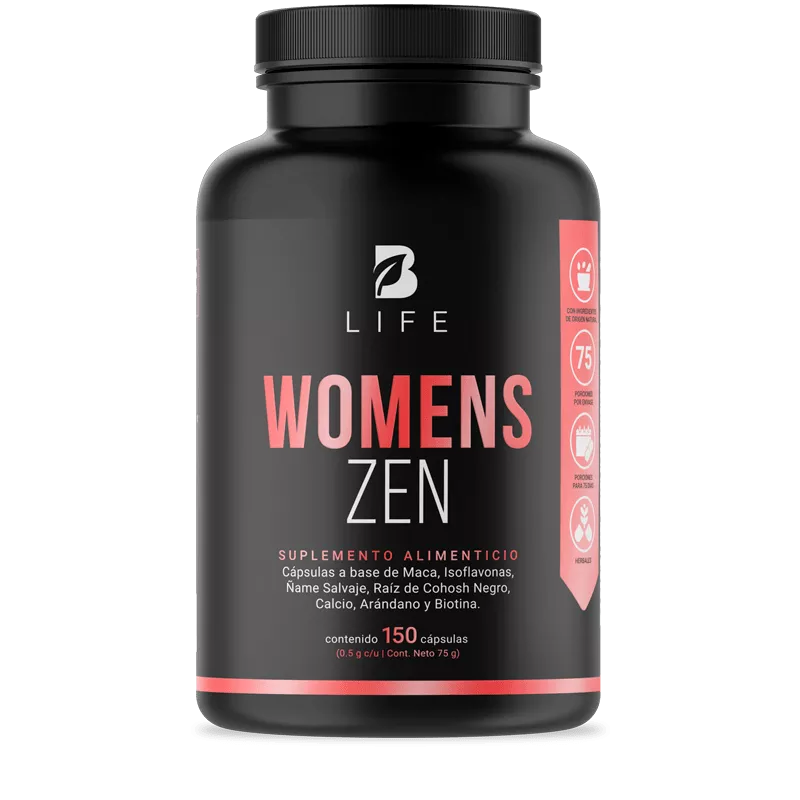 Womens Zen | Fórmula a base de Maca, Isoflavonas y Ñame Salvaje 150 Cápsulas | 500 mg