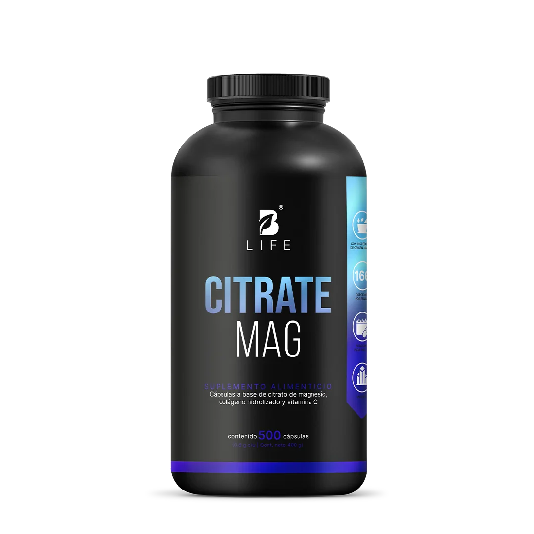 Citrate Mag | Citrato de Magnesio | Nueva  Fórmula Potenciada 500 Caps | 800 mg