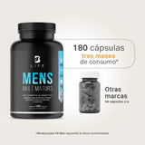 Mens Mult Matur3 | Multivitamínico para  Hombre +40 180 Caps | 500 mg