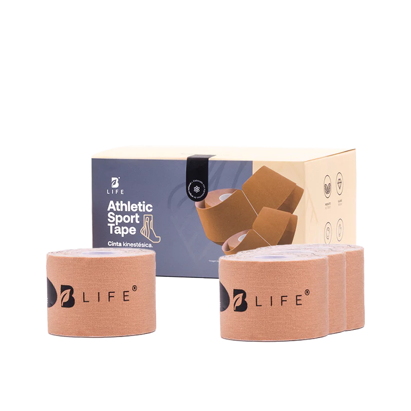 Athletic Sport Tape | Cinta Kinesiológica 4  rollos Nude