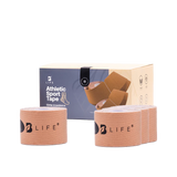 Athletic Sport Tape | Cinta Kinesiológica 4  rollos Nude